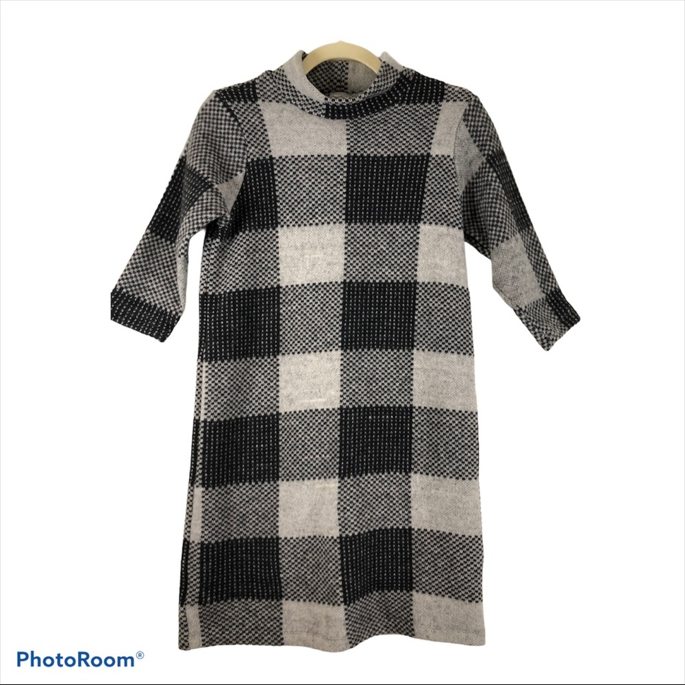 ASOS Mock-neck Buffalo Plaid Sweater Dress